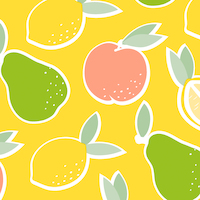 Lemon & co sunny 33x33 cm napkins